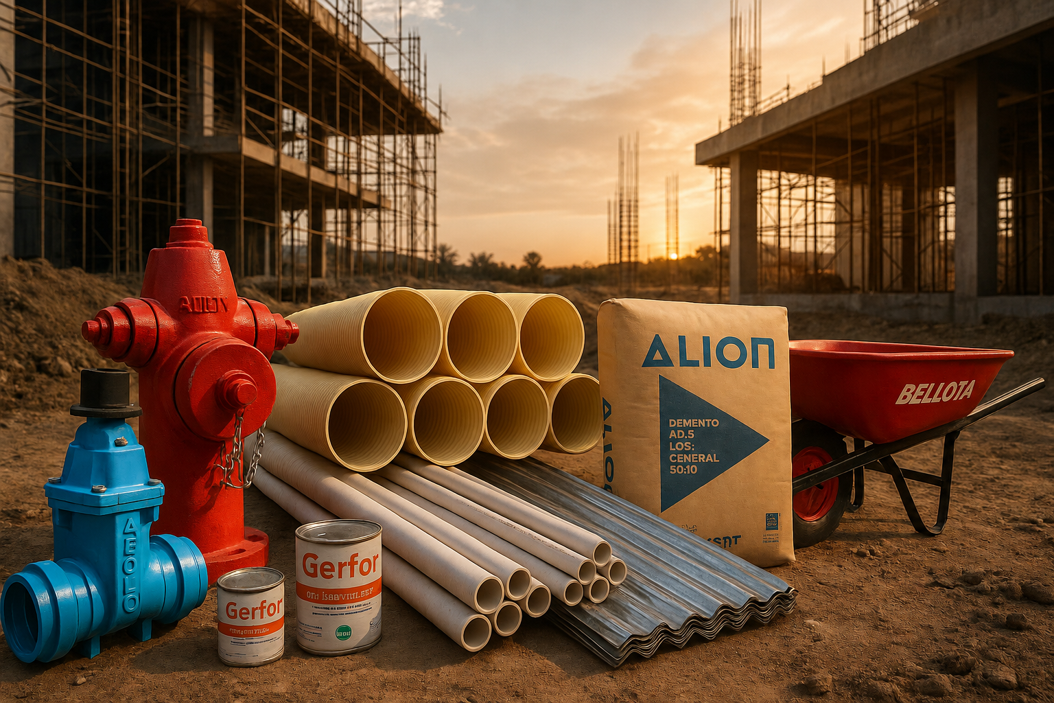 Materiales para construcción, acueducto, alcantarillado y ferretería